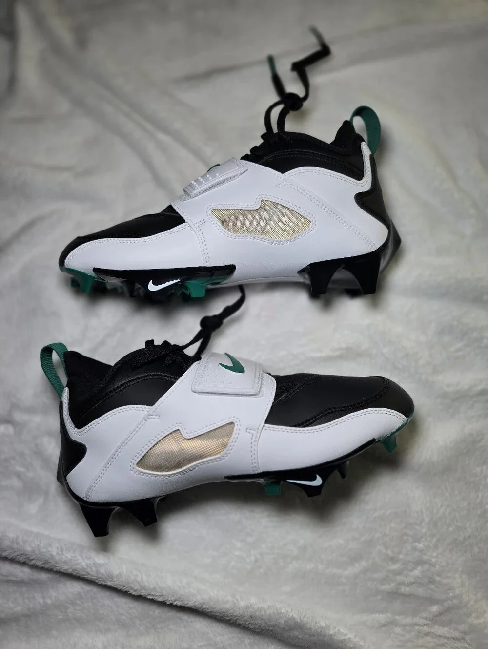 Nike Diamond Turf 93 TD Emerald Deion Sanders Cleats HF5298-102 Men's Size 10.5